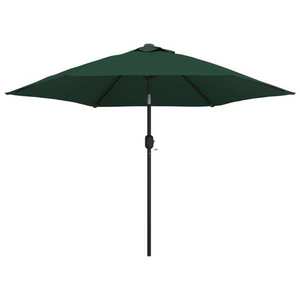 Umbrelă de soare cu stâlp din oțel 3 m, Verde imagine