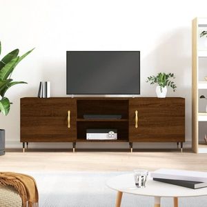vidaXL Comodă TV, stejar maro, 150x30x50 cm, lemn compozit imagine