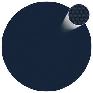 vidaXL Folie solară plutitoare piscină, negru/albastru, 455 cm, PE imagine