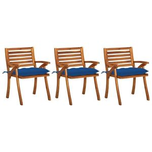 vidaXL Perne scaun de grădină, 2 buc., albastru regal, 100 x 50 x 3 cm imagine