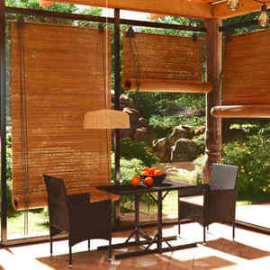 vidaXL Set mobilier de grădină, 5 piese, poliratan și sticlă imagine