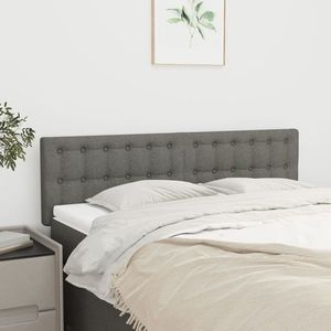 vidaXL Tăblii de pat, 2 buc., gri închis, 72x5x78/88 cm, textil imagine
