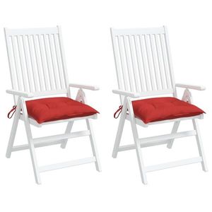 vidaXL Perne de scaun, 2 buc., roșu, 50x50x7 cm, textil oxford imagine