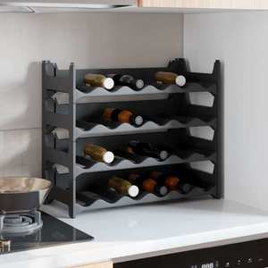 vidaXL Raft de sticle de vin, pentru 24 sticle, PP, stivuibil imagine