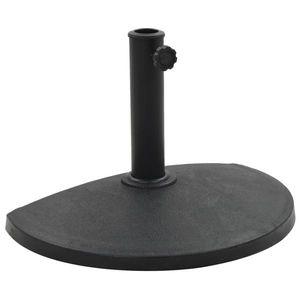 vidaXL Suport umbrelă de soare, negru, 9 kg, polirășină, semi-rotund imagine