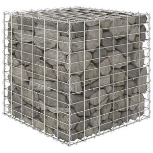 vidaXL Strat înălțat cub gabion, 60 x 60 x 60 cm, sârmă de oțel imagine