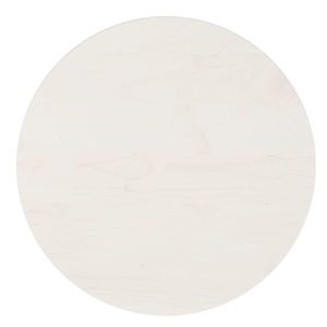 vidaXL Blat de masă, alb, Ø40x2, 5 cm, lemn masiv de pin imagine