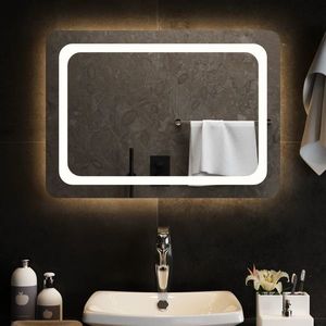 vidaXL Oglindă de baie cu LED, 70x50 cm imagine