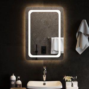 vidaXL Oglinda de baie cu LED, 50x70 cm imagine