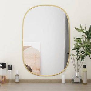 vidaXL Oglindă de perete, auriu, 60x40 cm imagine