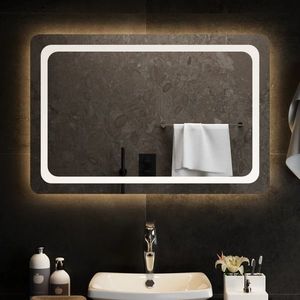 vidaXL Oglindă de baie cu LED, 90x60 cm imagine