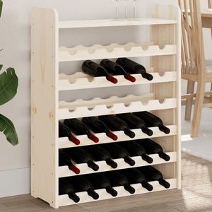 Suport sticle de vin pentru 25 de sticle, lemn imagine