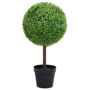 vidaXL Plantă artificială cimișir cu ghiveci, verde, 71cm, formă minge imagine