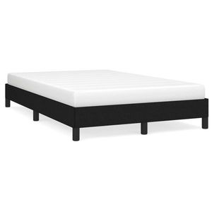 vidaXL Cadru de pat, negru, 120x190 cm, material textil imagine
