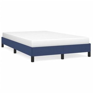 vidaXL Cadru de pat, albastru, 120x190 cm, material textil imagine