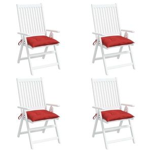 vidaXL Perne de scaun, 4 buc., roșu, 50x50x7 cm, textil oxford imagine