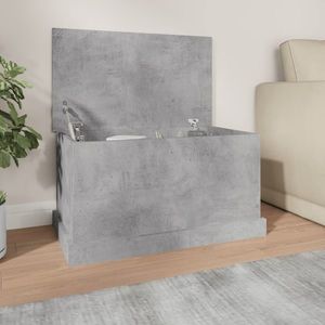 vidaXL Cutie de depozitare, gri beton, 70x40x38 cm, lemn prelucrat imagine