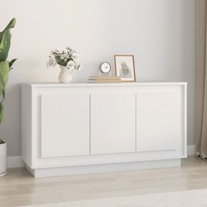 vidaXL Servantă, alb, 102x35x55 cm, lemn prelucrat imagine