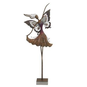 Statueta Vintage Fairy din metal 33.5x14x97.5 imagine