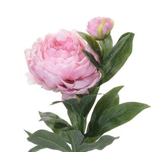 Floare decorativa Bujor roz 61 cm imagine