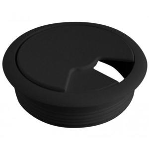 Trecere din plastic pentru cablu Plf, finisaj negru mat, Ø60 mm imagine