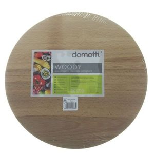 Tocator rotund Woody, Domotti, 30 cm, lemn imagine