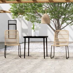 vidaXL Set de mobilier pentru grădină, 3 piese, stejar imagine