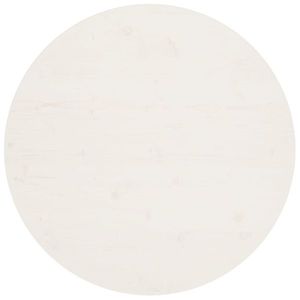 vidaXL Blat de masă, alb, Ø90x2, 5 cm, lemn masiv de pin imagine