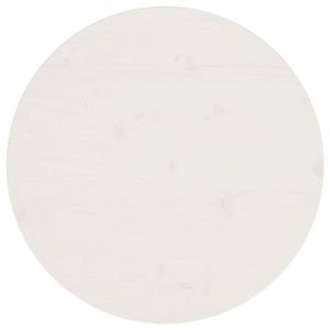 vidaXL Blat de masă, alb, Ø60x2, 5 cm, lemn masiv de pin imagine