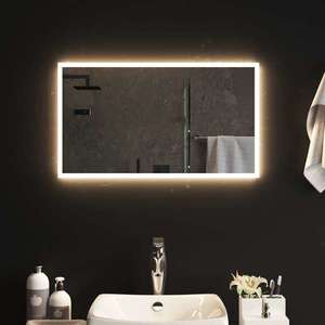 vidaXL Oglindă de baie cu LED, 70x40 cm imagine