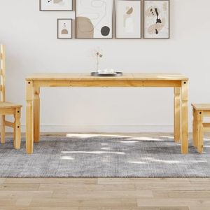 vidaXL Masă de sufragerie "Corona", 160x80x75 cm, lemn masiv de pin imagine