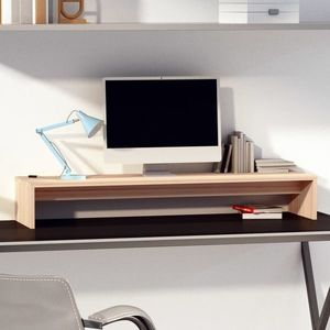vidaXL Suport pentru monitor, 100x27x15 cm, lemn masiv de pin imagine