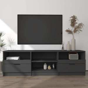 vidaXL Comodă TV, negru, 150x33, 5x45 cm, lemn prelucrat imagine