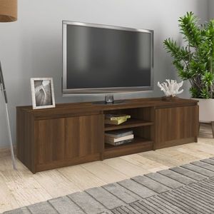 vidaXL Comodă TV, stejar maro, 140x40x35, 5 cm, lemn prelucrat imagine