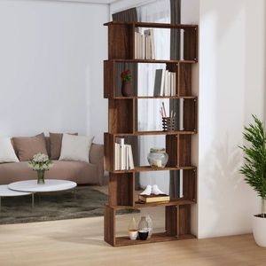 vidaXL Bibliotecă/Separator, stejar maro, 80x24x192 cm, lemn prelucrat imagine