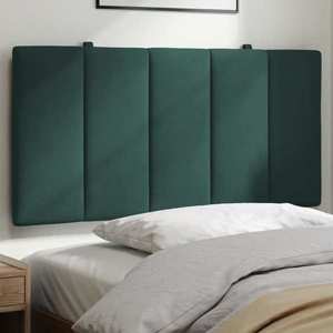 vidaXL Pernă tăblie de pat, verde, 100 cm, catifea imagine