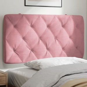 vidaXL Pernă tăblie de pat, roz, 100 cm, catifea imagine