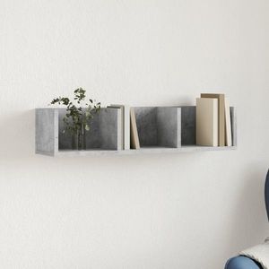 vidaXL Dulap de perete, gri beton, 75x18x16, 5 cm, lemn compozit imagine