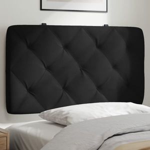vidaXL Pernă tăblie de pat, negru, 90 cm, catifea imagine