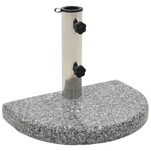 vidaXL Suport umbrelă de soare, gri, granit, 10 kg, curbat imagine