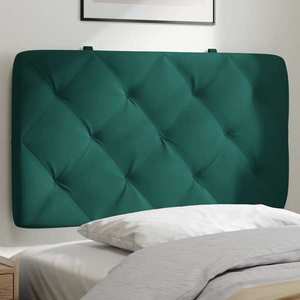 vidaXL Pernă tăblie de pat, verde, 80 cm, catifea imagine
