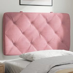 vidaXL Pernă tăblie de pat, roz, 90 cm, catifea imagine