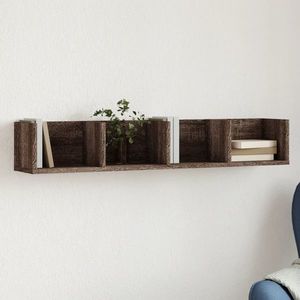 vidaXL Dulap de perete, stejar maro, 99x18x16, 5 cm, lemn compozit imagine