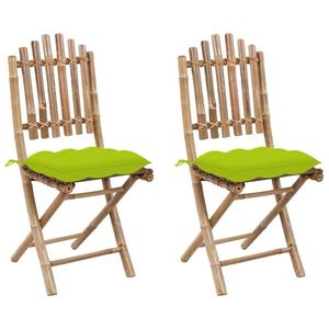 vidaXL Perne de scaun, 2 buc., verde, 40 x 40 x 7 cm, textil imagine