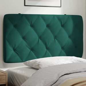 vidaXL Pernă tăblie de pat, verde, 100 cm, catifea imagine