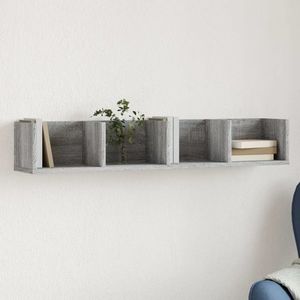 vidaXL Dulap de perete, gri sonoma, 99x18x16, 5 cm, lemn compozit imagine