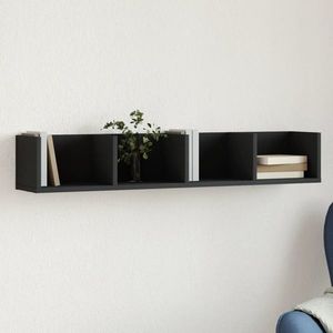 vidaXL Dulap de perete, negru, 99x18x16, 5 cm, lemn compozit imagine