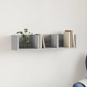 vidaXL Dulap de perete, gri sonoma, 75x18x16, 5 cm, lemn compozit imagine