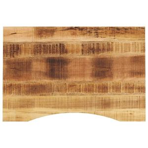 vidaXL Blat birou cu decupaj curbat 90x60x2, 5 cm lemn masiv mango brut imagine