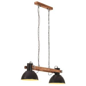 vidaXL Lampă suspendată industrială, negru, 109 cm, 25 W, E27 imagine